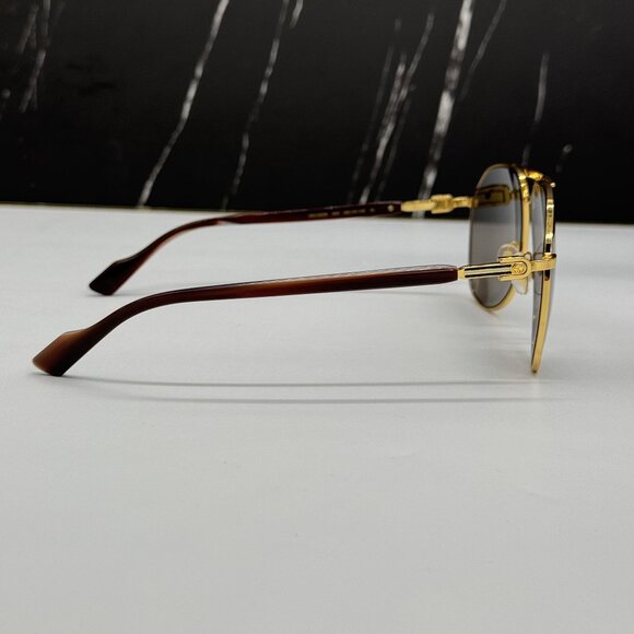 NEW GUCCI GG1220S 002 MEN GOLD/GRAY SUNGLASSES GUCCI - Picture 7 of 9